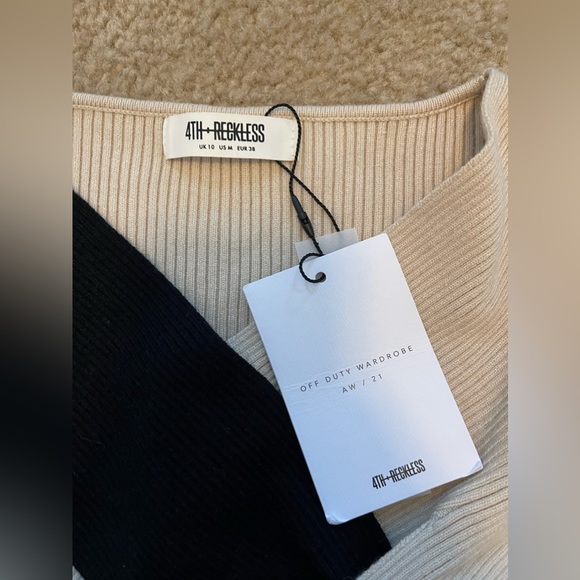 NWT 4th & Reckless Color Block Sweater - Picture 4 of 5